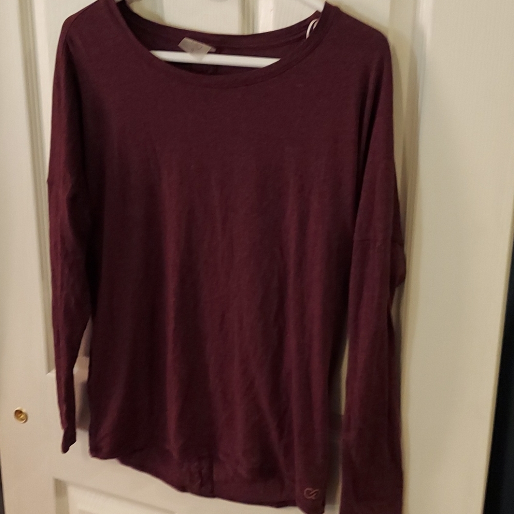 CALIA by Carrie Underwood Split Back Athleisure Top Small